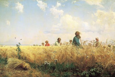 "Busy Time for the Mowers," by Grigoriy Myasoyedov