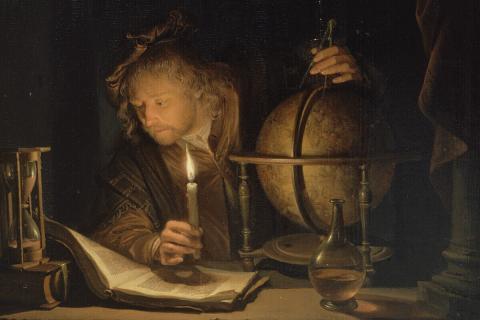 Gerard Dou's "Astronomer by Candelight"