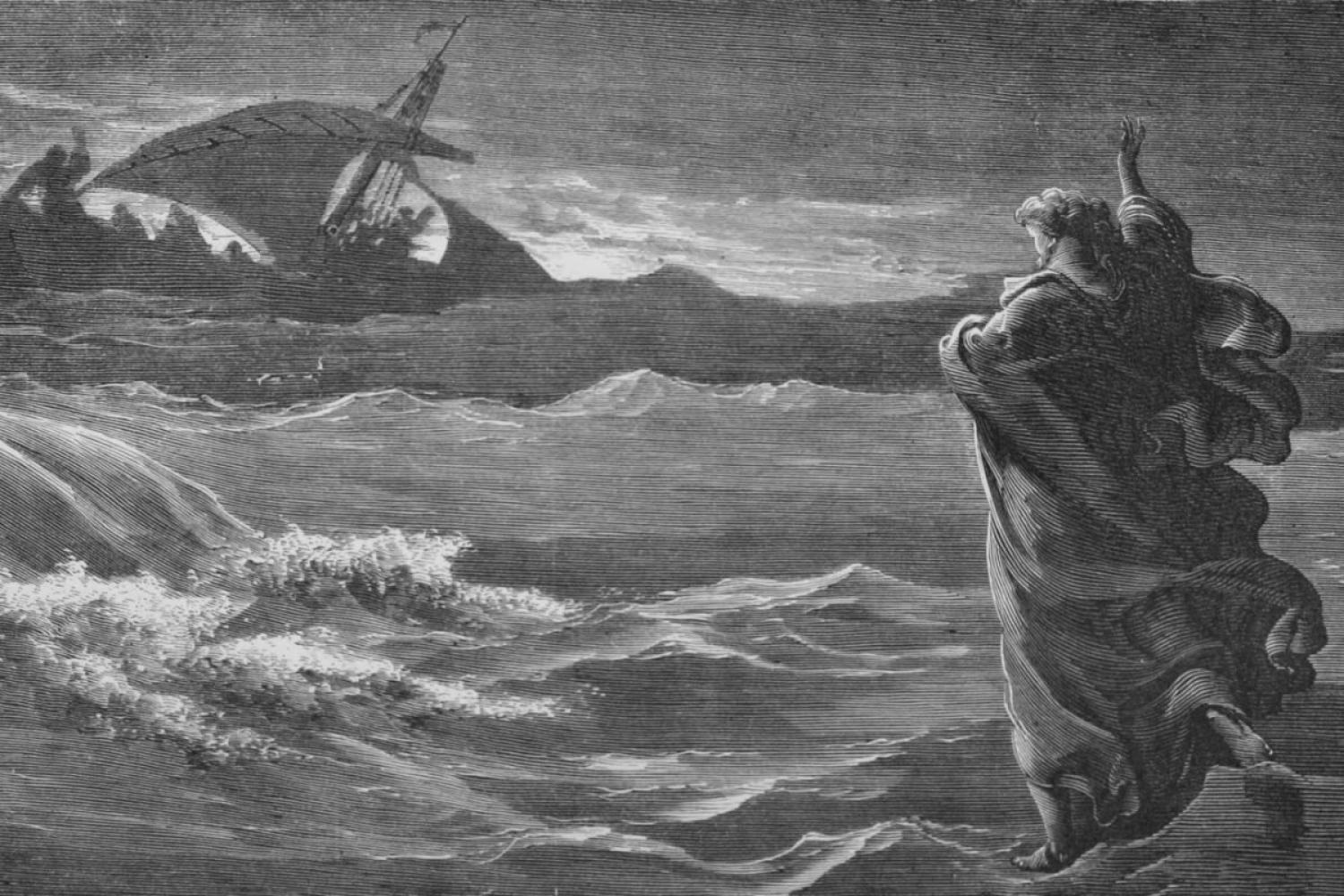 Gustave Dore&#039;s &quot;Jesus Walking on the Sea&quot;