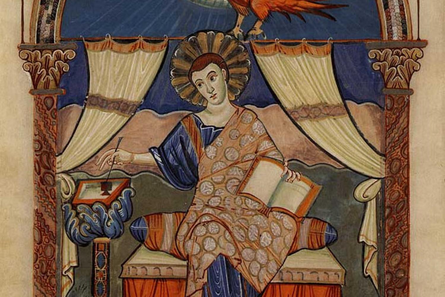 "St. John the Evangelist" from the Codex Aureus of Lorsch (c. AD 810)
