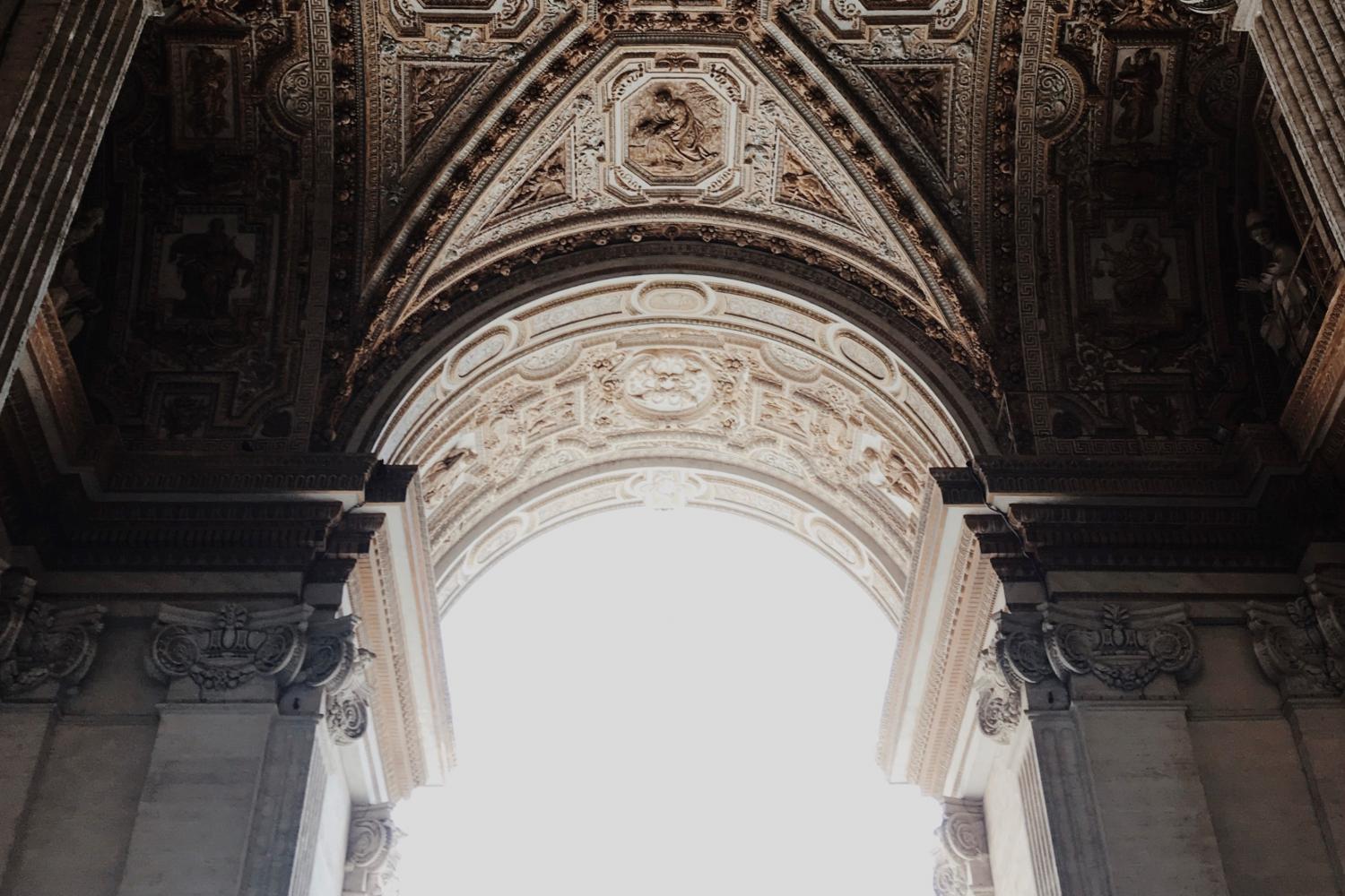 An Archway at Saint Peter&#039;s Basilica