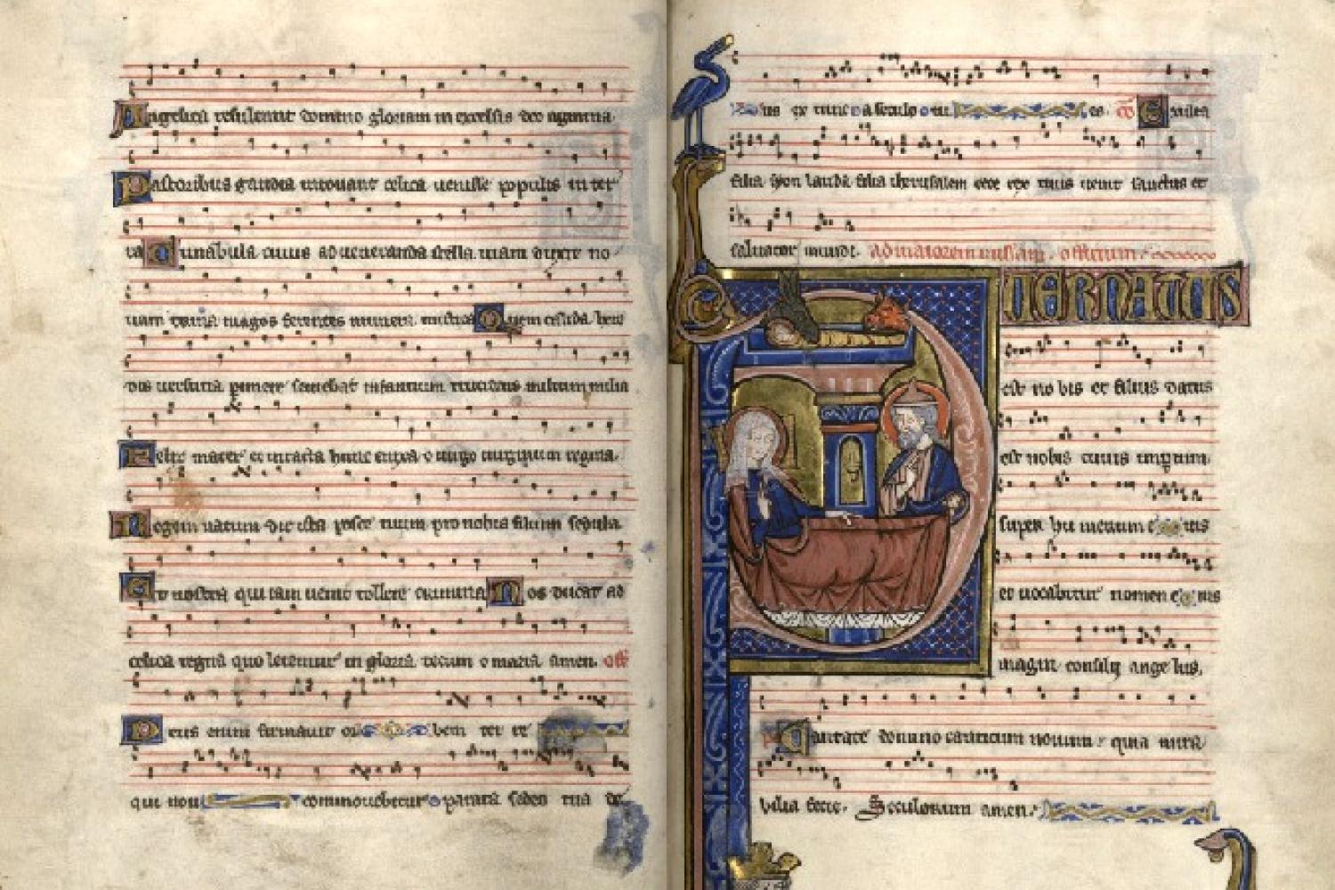 Fontevraud Gradual, also known as the "Gradual of Eleanor of Brittany," mid-thirteenth century