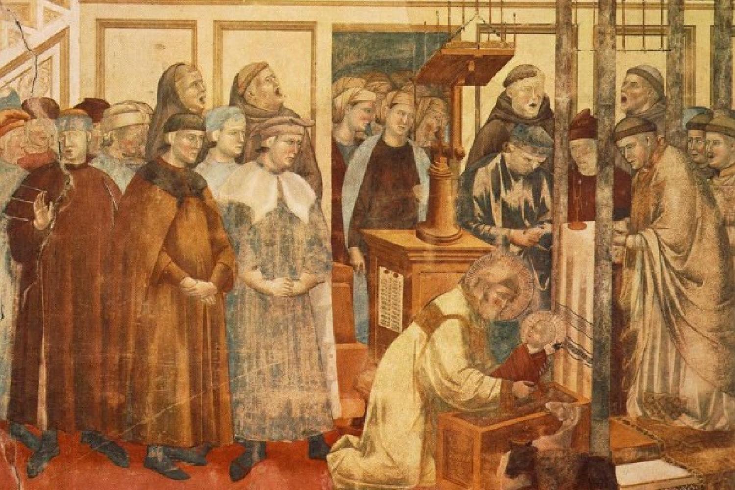 Giotto's "Institution of the Crib at Greccio"