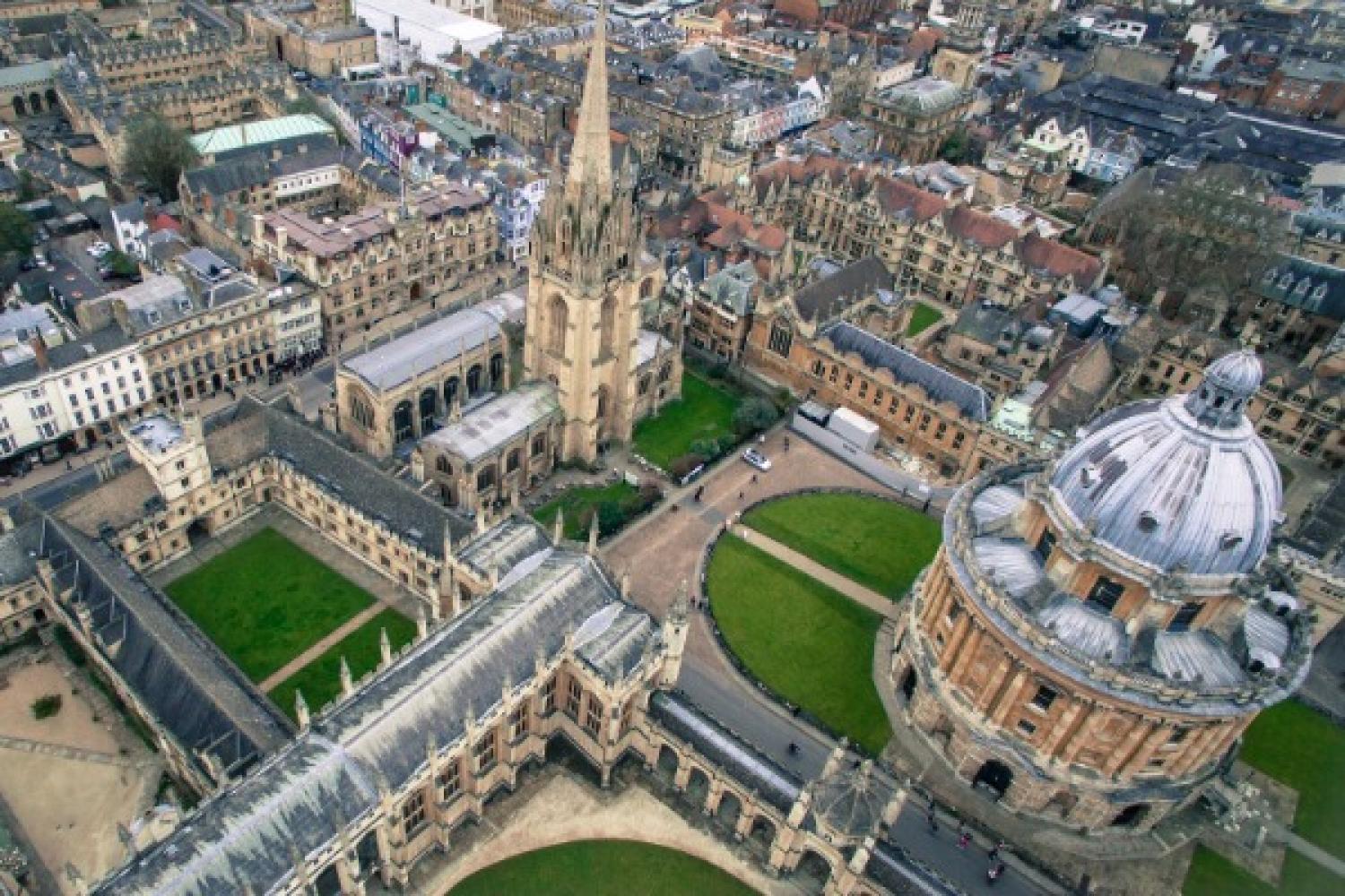 A bird's eye view of Oxford