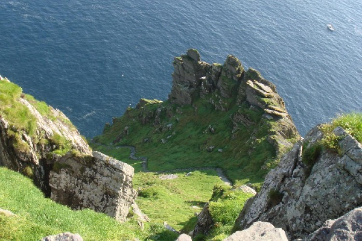 The southern stairs to the monastic community on Skellig Michael
