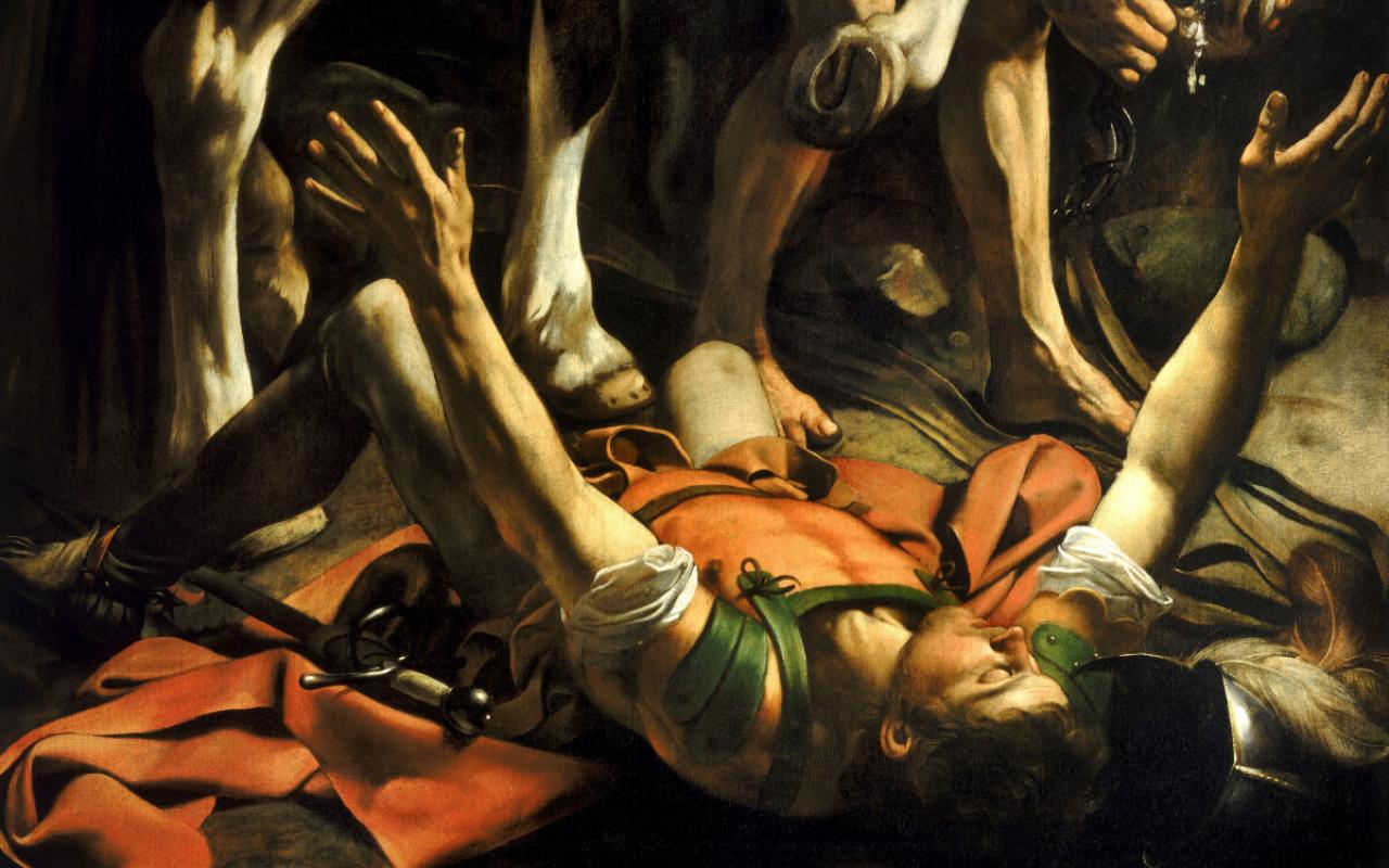 "Conversion on the way to Damascus," by Caravaggio