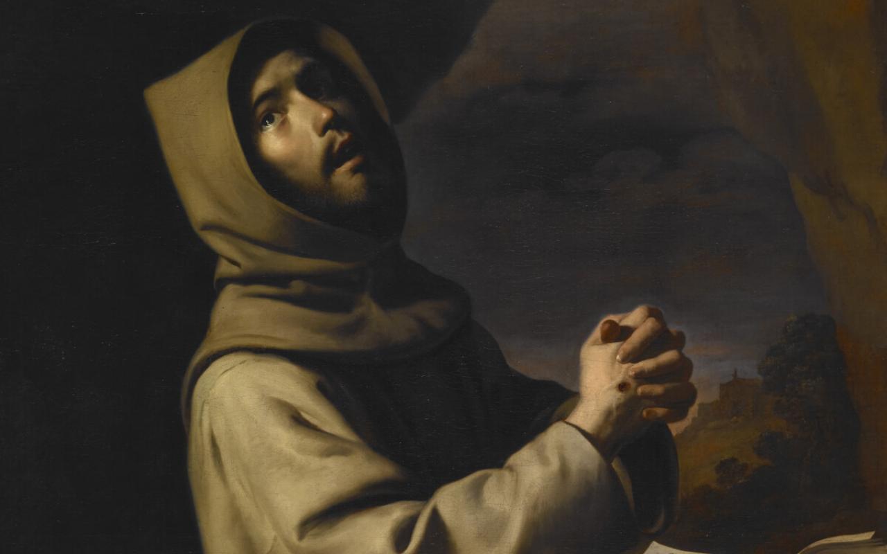 "St. Francis in Meditation," by Francisco de Zurbaran