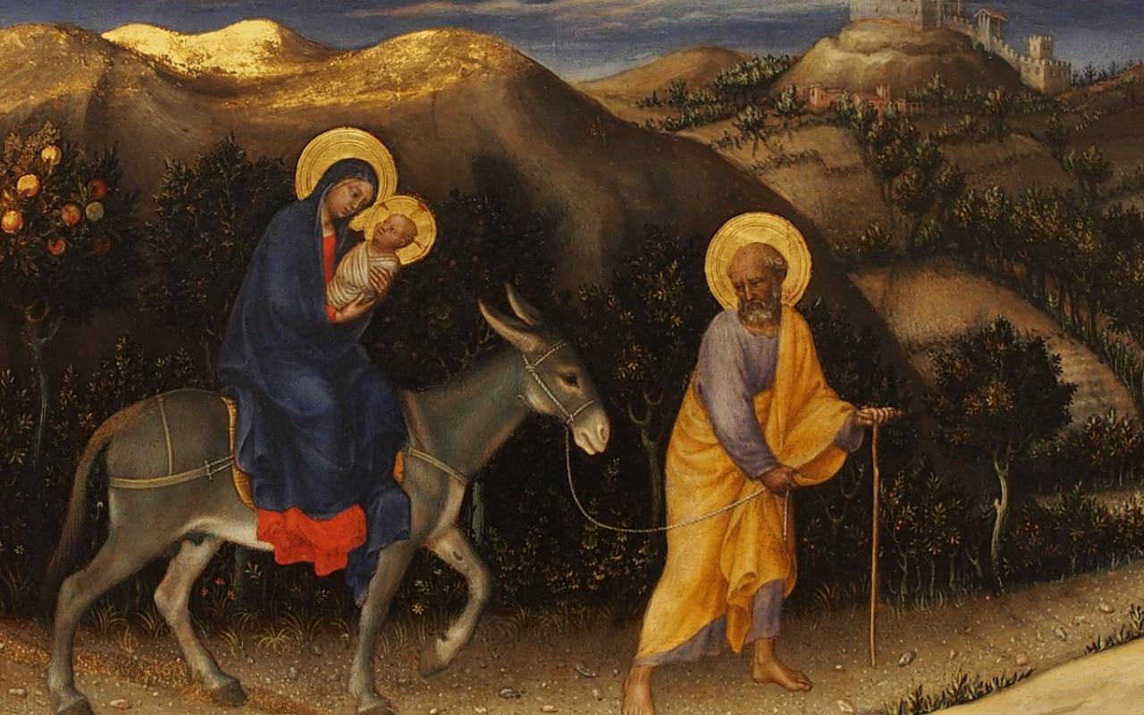 "Flight into Egypt," by Gentile Da Fabriano