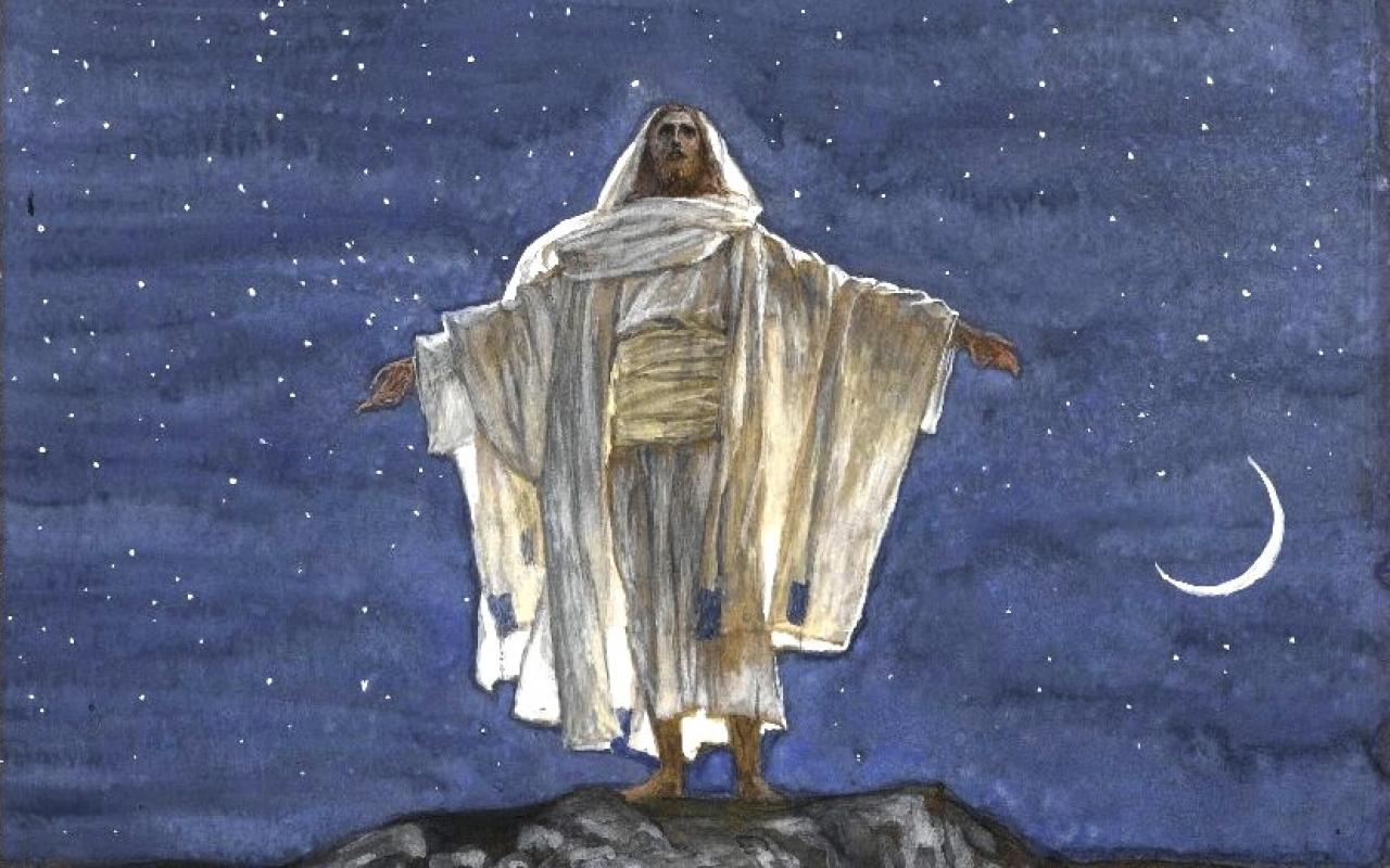 "Jesus Goes up Alone onto a Mountain to Pray," by James Tissot