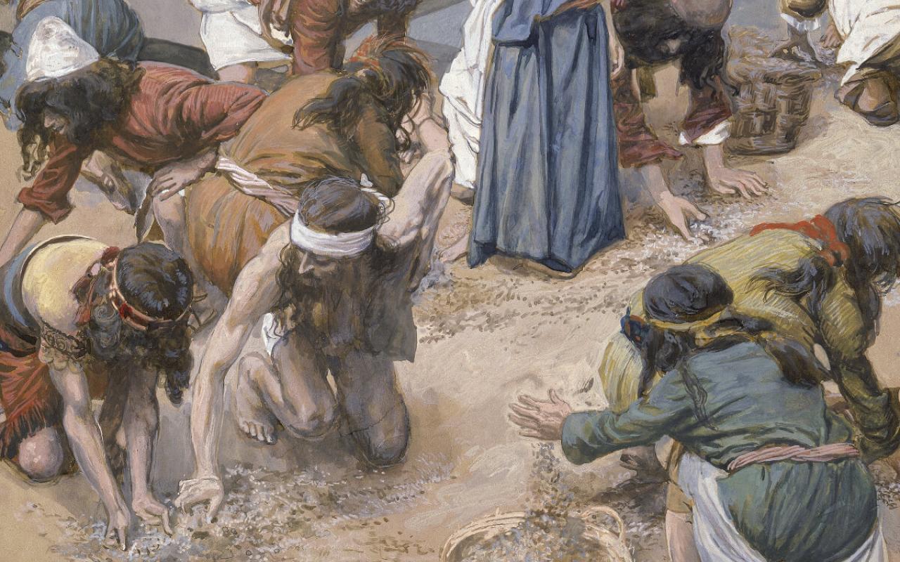 "The Gather of the Manna," by James Tissot
