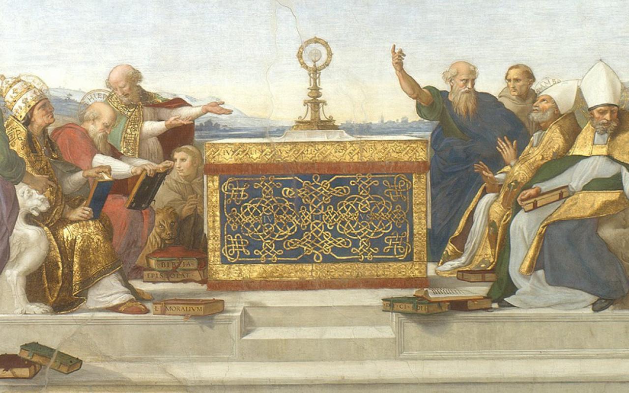 Raphael&#039;s &quot;The Disputation of the Holy Sacrament&quot;