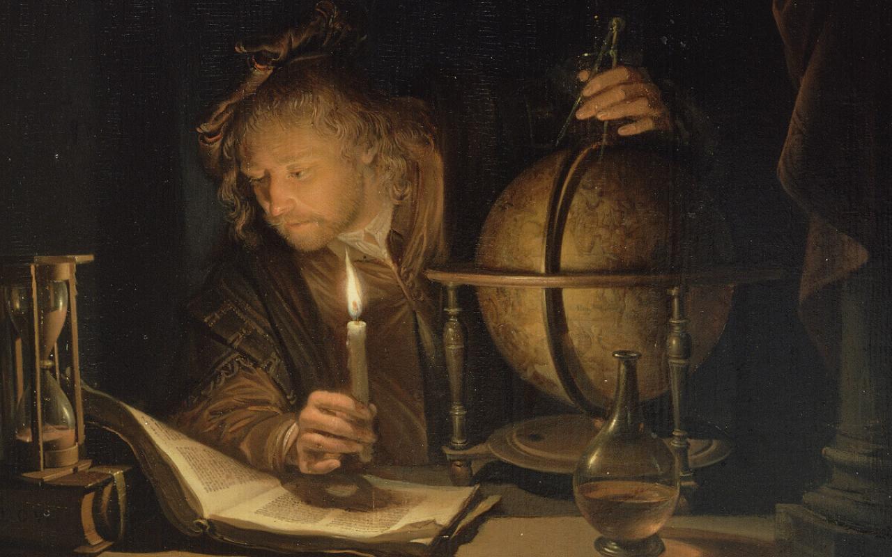 Gerard Dou's "Astronomer by Candelight"