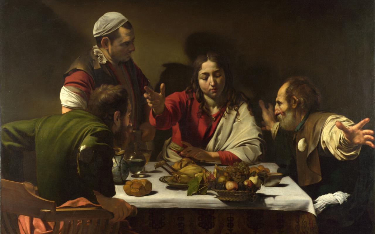 Caravaggio&#039;s &quot;Supper at Emmaus&quot;