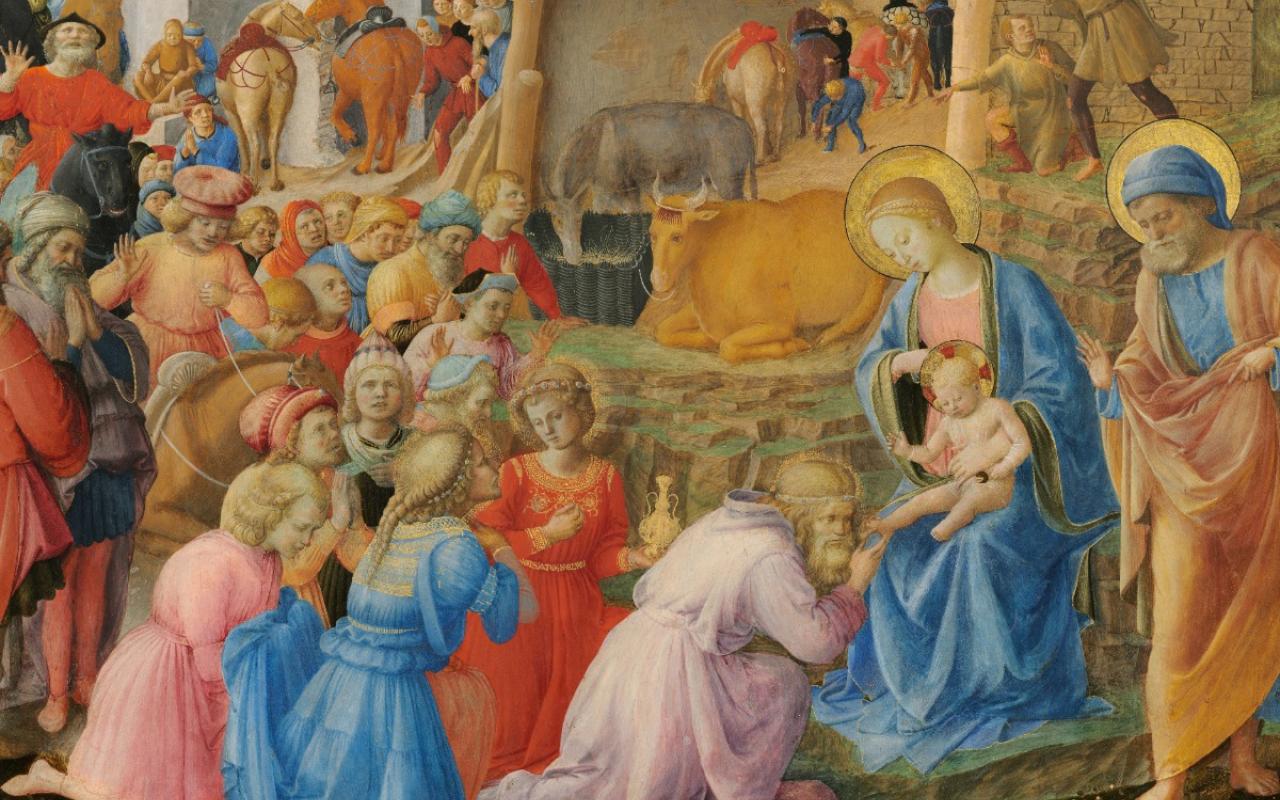 Fra Angelico and Fra Filippo's "Adoration of the Magi"