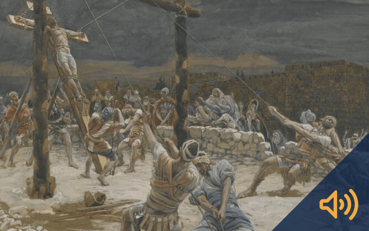 James Tissot's "The Raising of the Cross"