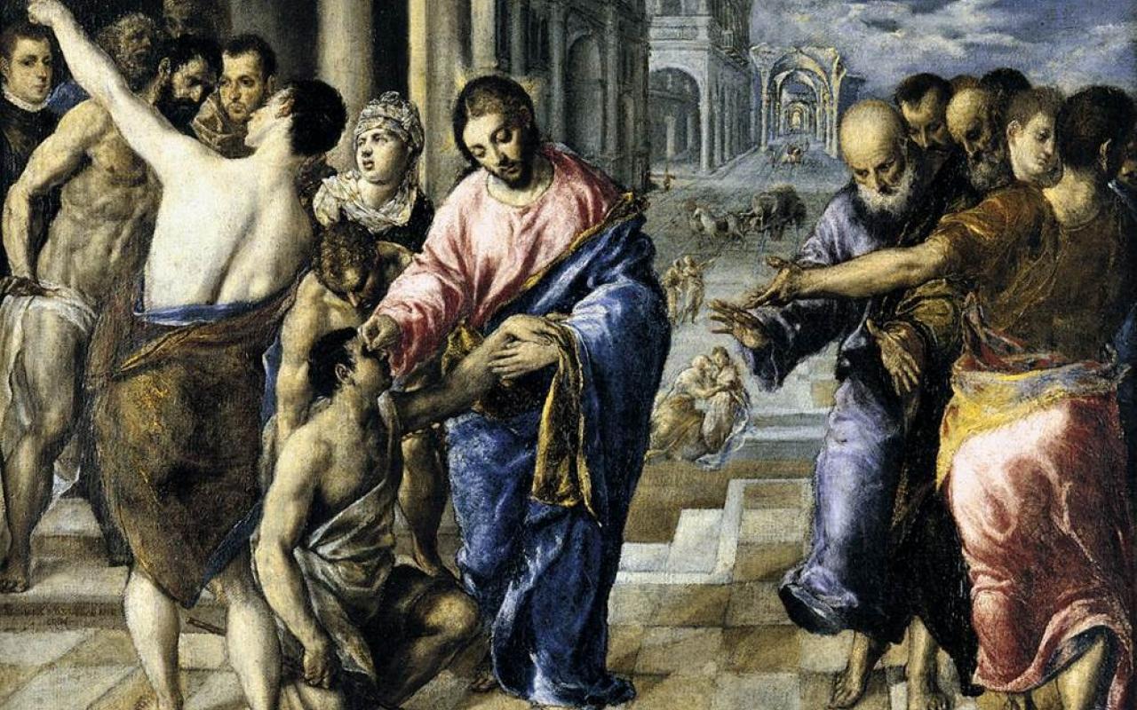 El Greco&#039;s &quot;Christ Heals the Man Born Blind&quot;