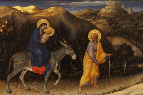 "Flight into Egypt," by Gentile Da Fabriano