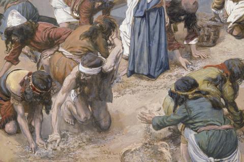 "The Gather of the Manna," by James Tissot