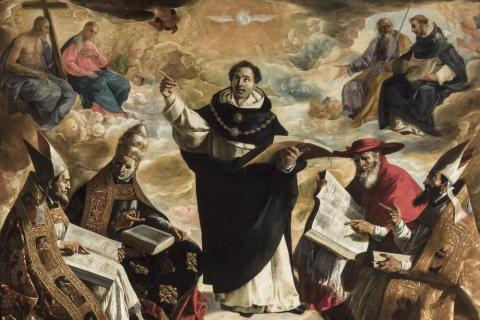 Francisco de Zurbaran's "The Apotheosis of Saint Thomas Aquinas"