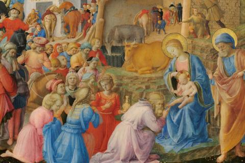 Fra Angelico and Fra Filippo's "Adoration of the Magi"