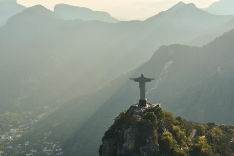 Statue of Christ the Redeemer over Rio de Janeiro