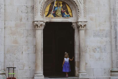 Open church door