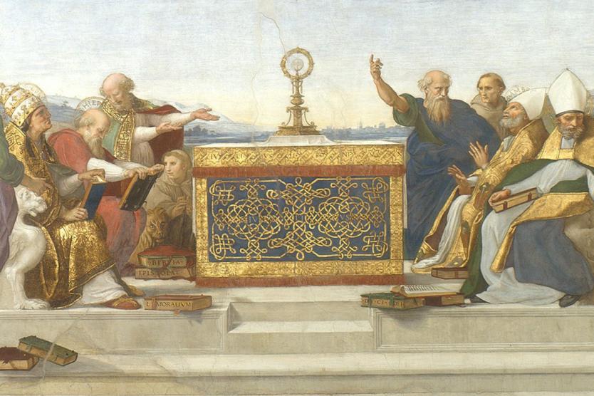 Raphael's "The Disputation of the Holy Sacrament"