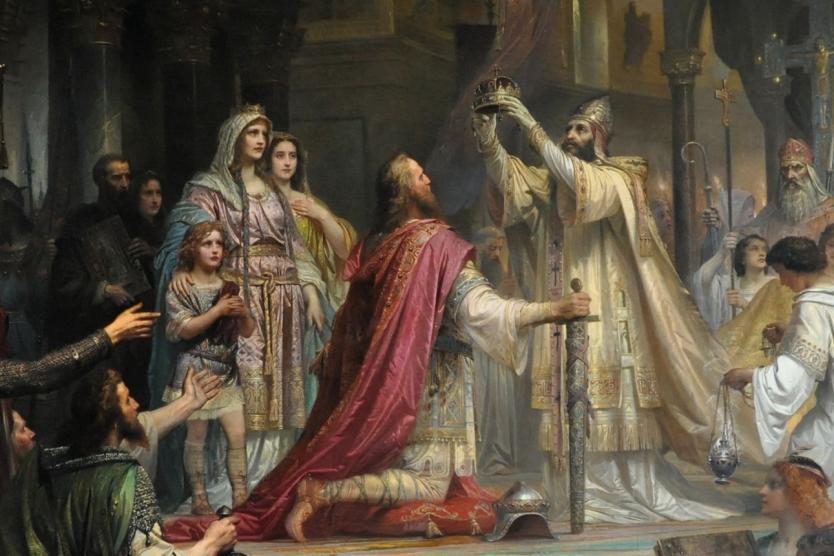 Pope Crowns Charlemagne